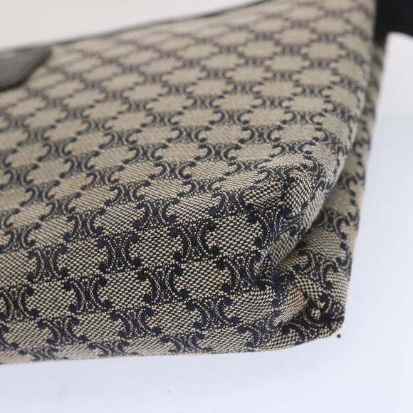 CELINE Macadam Canvas Clutch Bag Navy - Picture 9 of 16